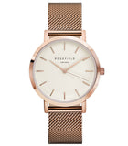 ROSEFIELD Watch Golden Genuine Leather - Slim Wallet Company