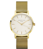 ROSEFIELD Watch Golden Genuine Leather - Slim Wallet Company