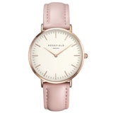 ROSEFIELD Watch Golden Genuine Leather - Slim Wallet Company