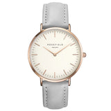 ROSEFIELD Watch Golden Genuine Leather - Slim Wallet Company