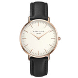 ROSEFIELD Watch Golden Genuine Leather - Slim Wallet Company