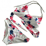 Classy Floral Wrap Swimsuit - Slim Wallet Company