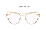 Cat Eye Mirror Sunglasses - Slim Wallet Company
