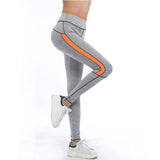 Pink and Grey Highlight Workout Leggings - Slim Wallet Company