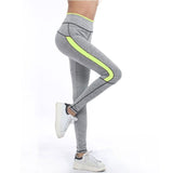 Pink and Grey Highlight Workout Leggings - Slim Wallet Company