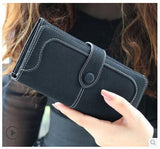 Retro Matte Suede - Women's Wallet Clutch - Slim Wallet Company