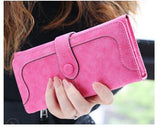 Retro Matte Suede - Women's Wallet Clutch - Slim Wallet Company