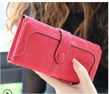 Retro Matte Suede - Women's Wallet Clutch - Slim Wallet Company
