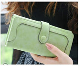 Retro Matte Suede - Women's Wallet Clutch - Slim Wallet Company