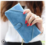 Retro Matte Suede - Women's Wallet Clutch - Slim Wallet Company