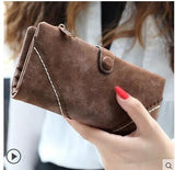 Retro Matte Suede - Women's Wallet Clutch - Slim Wallet Company