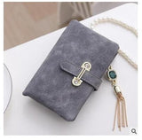 Retro Matte Suede - Women's Wallet Clutch - Slim Wallet Company