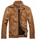 Men's Slim Fit Lambskin Leather Jacket - Slim Wallet Company
