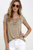Lace Up Causal Shirt - Slim Wallet Company