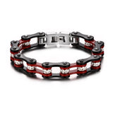 New Cool Mix Color Biker Chain Bracelet Stainless Steel Biker Chain Bracelet - Slim Wallet Company