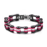 New Cool Mix Color Biker Chain Bracelet Stainless Steel Biker Chain Bracelet - Slim Wallet Company