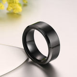 Pure Tungsten Carbide Rings Classical Black Wedding Ring - Slim Wallet Company