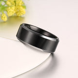 Pure Tungsten Carbide Rings Classical Black Wedding Ring - Slim Wallet Company