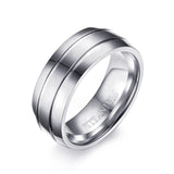 Pure Titanium Gold Plated Ring Matte Finish - Slim Wallet Company