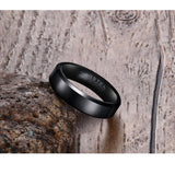Black Tungsten Carbide Ring Wedding - Slim Wallet Company