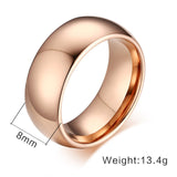 18k Gold Silver and Rose Tungsten Ring - Slim Wallet Company