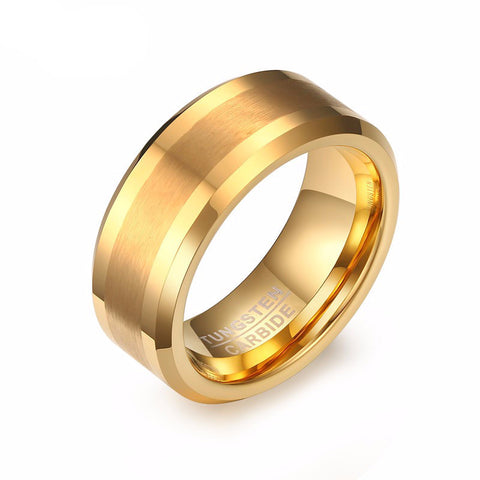 Gold Plated Tungsten Ring - Slim Wallet Company