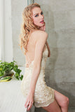 Lace Off Shoulder Halter summer dress women hollow out Beach sexy dress - Slim Wallet Company