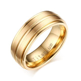 Black Titanium Carbide Men's Jewelry Wedding Bands Classic Ring - Slim Wallet Company