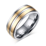 Black Titanium Carbide Men's Jewelry Wedding Bands Classic Ring - Slim Wallet Company