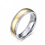 Elegant Gold Plated Pure Titanium Ring - Slim Wallet Company