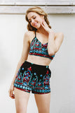 Embrodery flower elegant jumpsuit romper V neck strap summer jumpsuit women outfit beach playsuit overalls - Slim Wallet Company