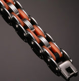 Stainless Steel Mix Color Biker Chain Bracelets - Slim Wallet Company