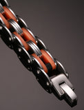 Stainless Steel Mix Color Biker Chain Bracelets - Slim Wallet Company