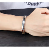 Stainless Steel Simple Biker Chain Bracelet - Slim Wallet Company