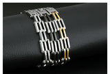 Stainless Steel Simple Biker Chain Bracelet - Slim Wallet Company