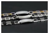 Stainless Steel Simple Biker Chain Bracelet - Slim Wallet Company