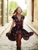 Summer Bohemian - Floral Dress - Slim Wallet Company