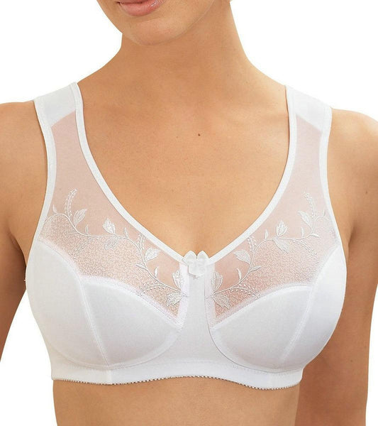 Soft Cups Embroidered Wireless Full Coverage Minimizer Bra - Slim Wallet Company