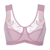 Soft Cups Embroidered Wireless Full Coverage Minimizer Bra - Slim Wallet Company