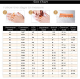Pink Gold Princess Cut Light Blue Zircon Ring - Slim Wallet Company