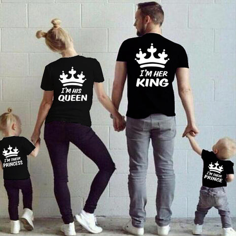 King - Queen - Prince - Princess  Mommy Daddy Baby Outfit - Slim Wallet Company