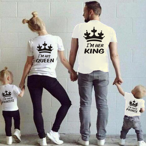 King - Queen - Prince - Princess  Mommy Daddy Baby Outfit - Slim Wallet Company