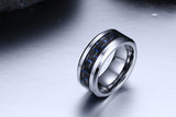 Tungsten Carbide Ring Silver-Plated Carbon - Slim Wallet Company