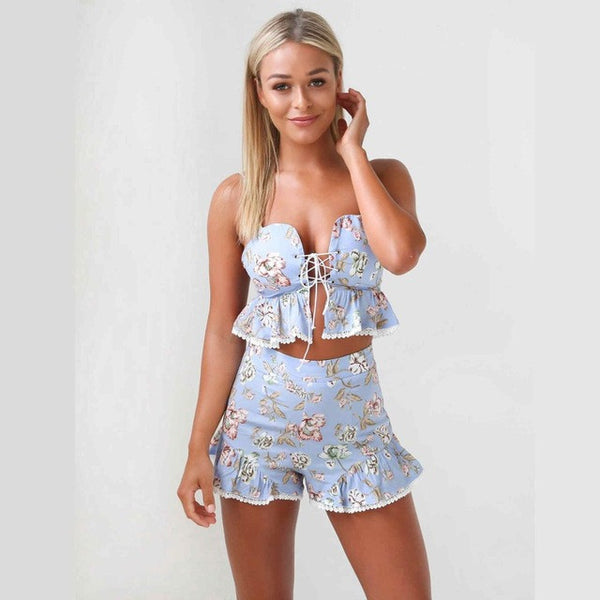 Baby Blues Fitted Romper - Slim Wallet Company