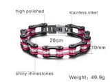 Mix Color Biker Chain Bracelet - Slim Wallet Company