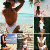 Beach Flower Swimwear set - Slim Wallet Company