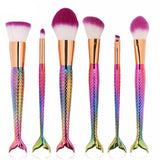 Mermaid Make Up Brush Set - Slim Wallet Company