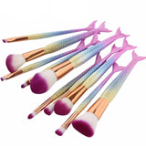 Mermaid Make Up Brush Set - Slim Wallet Company