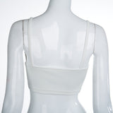 Skater Chic Spaghetti Strap Lace Up Crop Tank - Slim Wallet Company