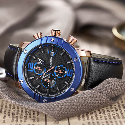Blue Gold Timepiece - Slim Wallet Company